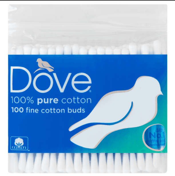 Dove Cotton Earbuds Bag 100's