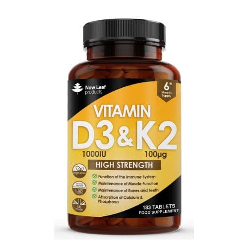 Vitamin D3 & K2 Tablets 6 Months Supply